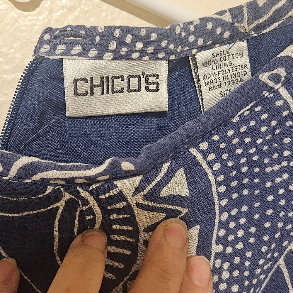Chicos Cotton Circle skirt size 1 (Med) - Picture 2 of 3